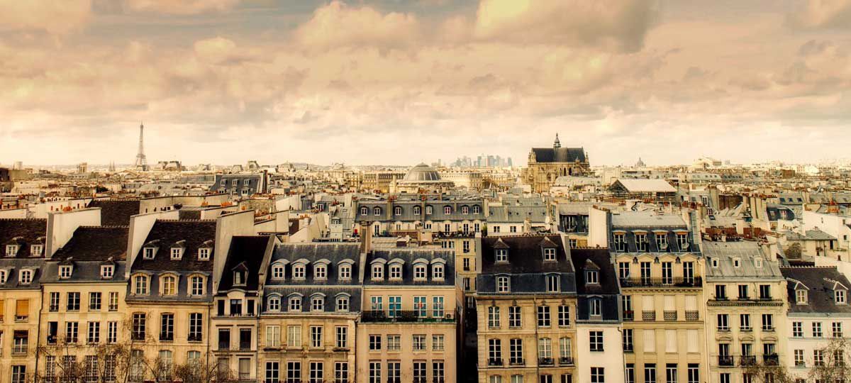 Rooftops of Paris France