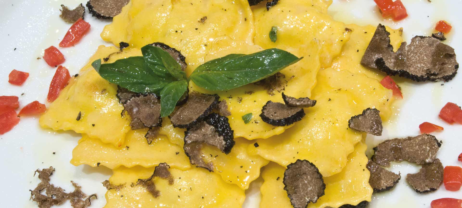 ravioli with truffles