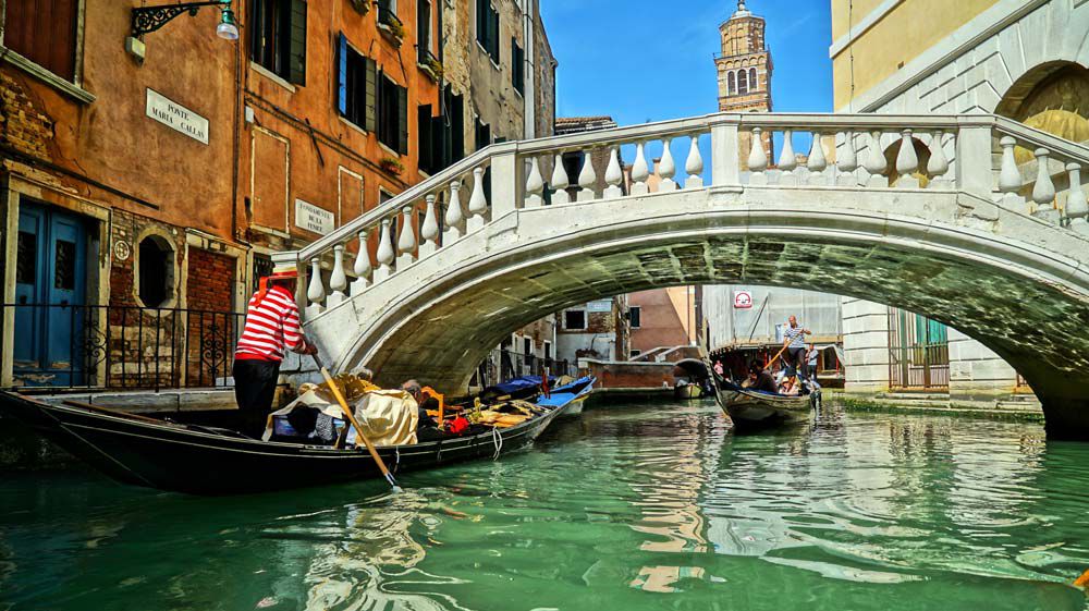 Canals Of Venice Italy