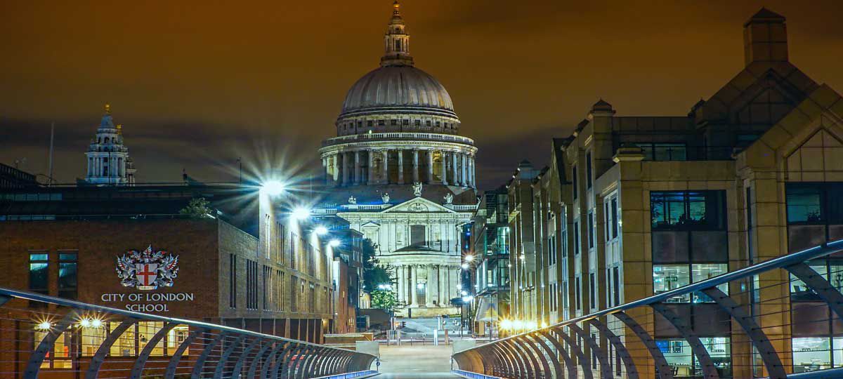 Nightscape of London England
