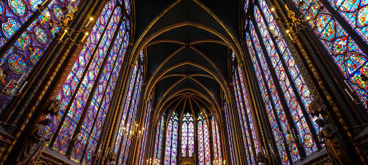 Notre Dam Stained Glass Paris France